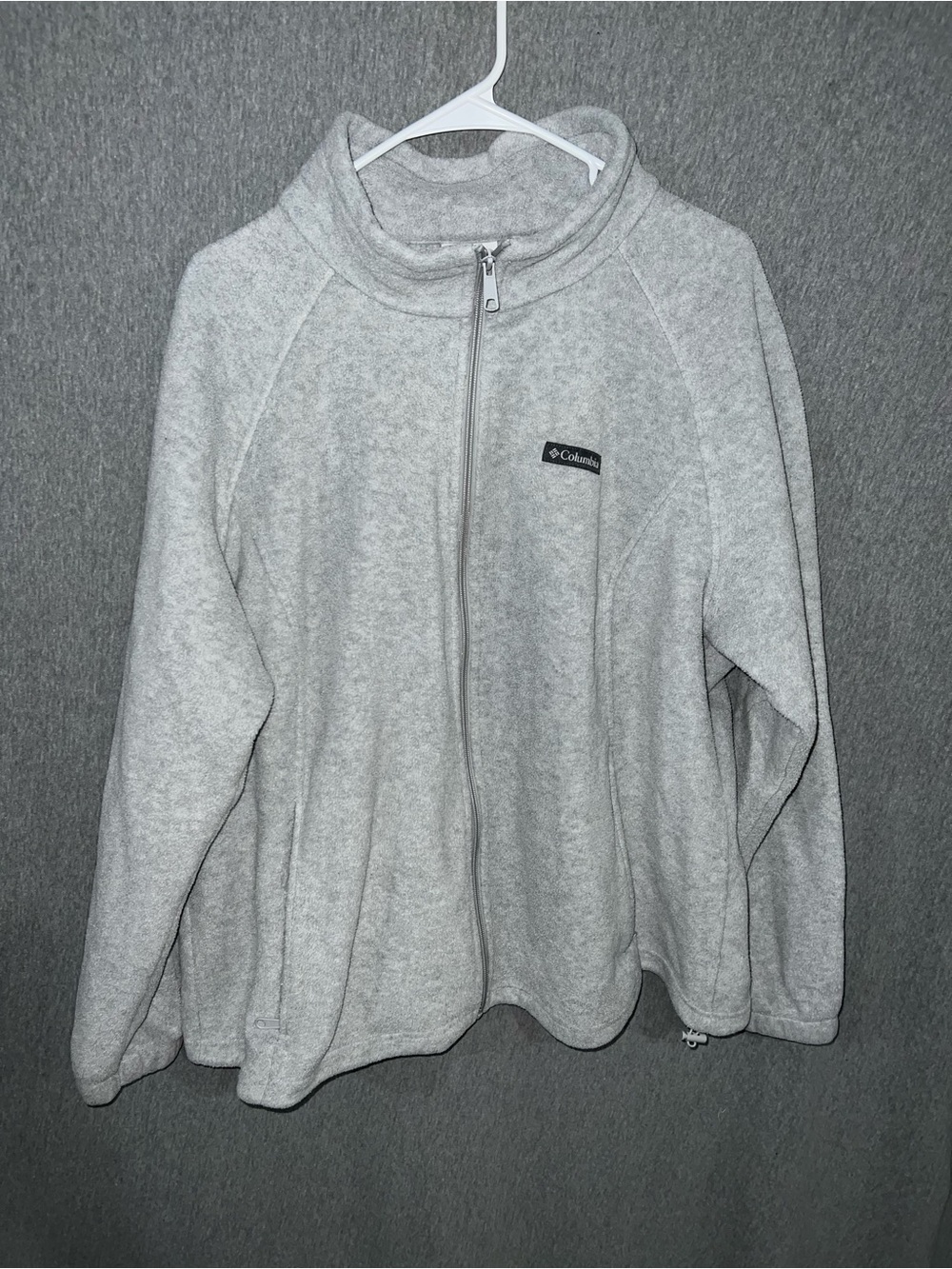 Columbia Light Gray Women’s Full-Zip Cowl Fleece